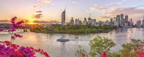 Brisbane skyline from Kangaroo Point